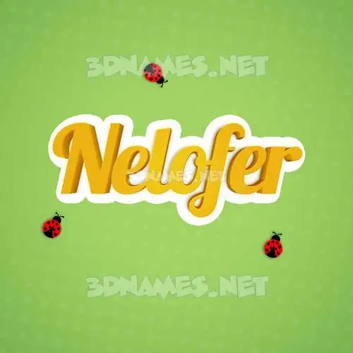 nelofer in Ladybugs style - 3D name wallpaper nelofer in Ladybugs style - 3D name wallpaper