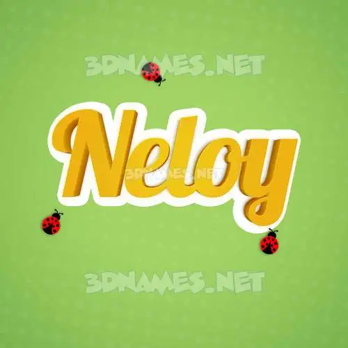 neloy in Ladybugs style - 3D name wallpaper neloy in Ladybugs style - 3D name wallpaper
