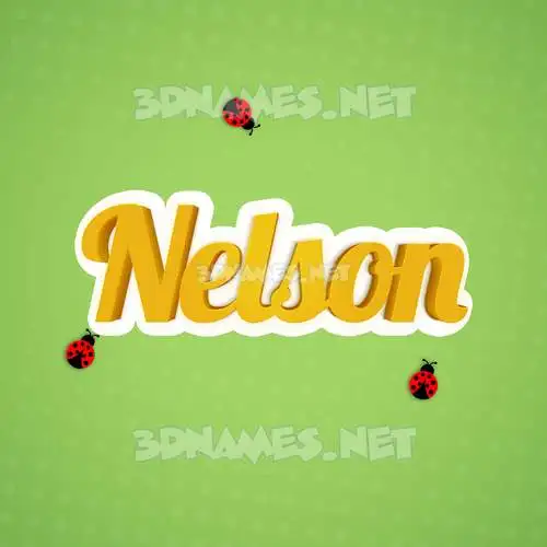 nelson in Ladybugs style - 3D name wallpaper nelson in Ladybugs style - 3D name wallpaper