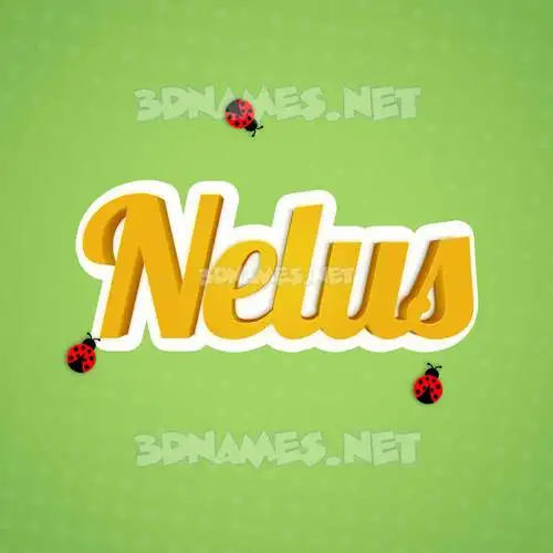 nelus in Ladybugs style - 3D name wallpaper nelus in Ladybugs style - 3D name wallpaper