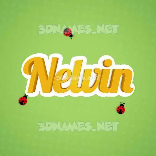 nelvin in Ladybugs style - 3D name wallpaper nelvin in Ladybugs style - 3D name wallpaper