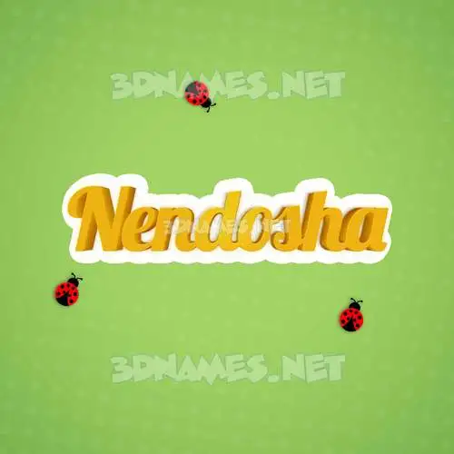nendosha in Ladybugs style - 3D name wallpaper nendosha in Ladybugs style - 3D name wallpaper