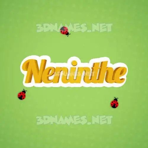 neninthe in Ladybugs style - 3D name wallpaper neninthe in Ladybugs style - 3D name wallpaper