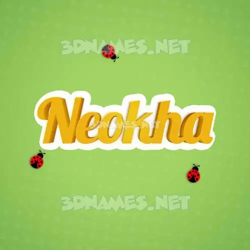 neokha in Ladybugs style - 3D name wallpaper neokha in Ladybugs style - 3D name wallpaper