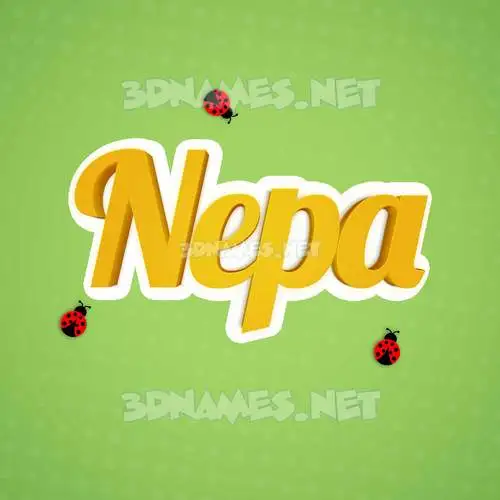 nepa in Ladybugs style - 3D name wallpaper nepa in Ladybugs style - 3D name wallpaper