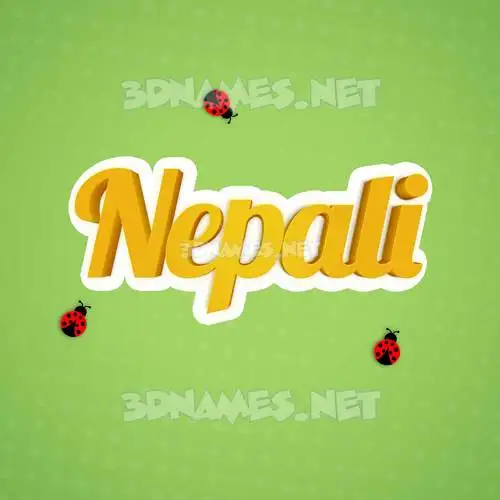 nepali in Ladybugs style - 3D name wallpaper nepali in Ladybugs style - 3D name wallpaper