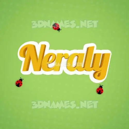 neraly in Ladybugs style - 3D name wallpaper neraly in Ladybugs style - 3D name wallpaper