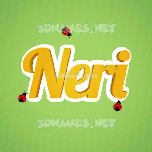 neri in Ladybugs style - 3D name wallpaper neri in Ladybugs style - 3D name wallpaper