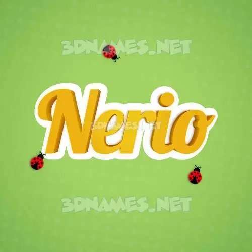 nerio in Ladybugs style - 3D name wallpaper nerio in Ladybugs style - 3D name wallpaper