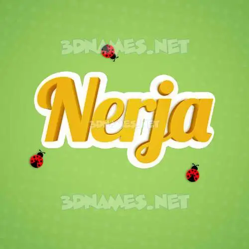 nerja in Ladybugs style - 3D name wallpaper nerja in Ladybugs style - 3D name wallpaper
