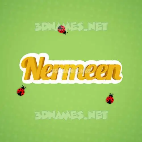 nermeen in Ladybugs style - 3D name wallpaper nermeen in Ladybugs style - 3D name wallpaper