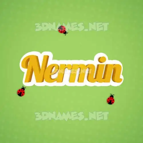 nermin in Ladybugs style - 3D name wallpaper nermin in Ladybugs style - 3D name wallpaper