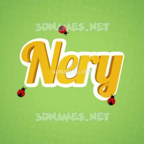 nery in Ladybugs style - 3D name wallpaper nery in Ladybugs style - 3D name wallpaper