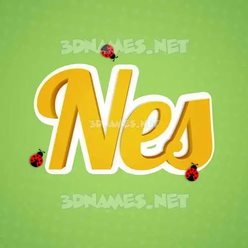 nes in Ladybugs style - 3D name wallpaper nes in Ladybugs style - 3D name wallpaper