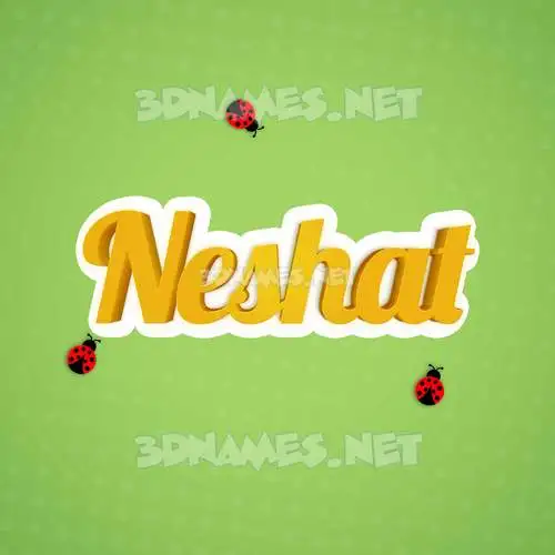 neshat in Ladybugs style - 3D name wallpaper neshat in Ladybugs style - 3D name wallpaper
