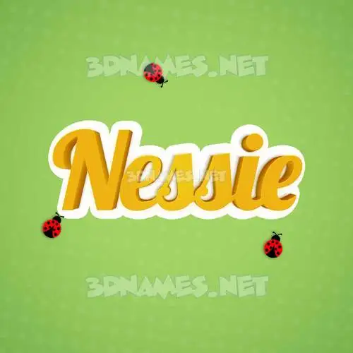 nessie in Ladybugs style - 3D name wallpaper