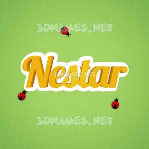 nestar in Ladybugs style - 3D name wallpaper nestar in Ladybugs style - 3D name wallpaper