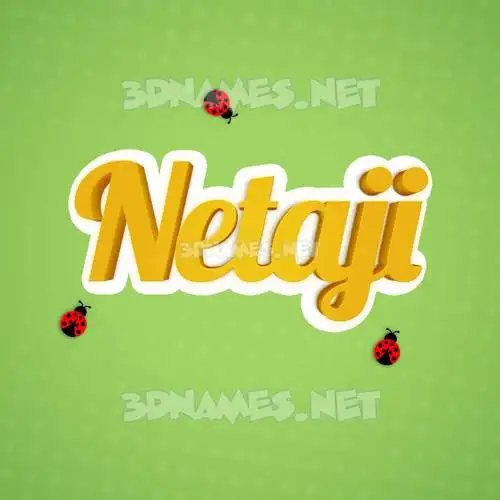 netaji in Ladybugs style - 3D name wallpaper netaji in Ladybugs style - 3D name wallpaper