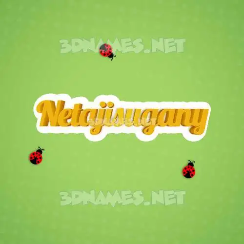 netajisugany in Ladybugs style - 3D name wallpaper netajisugany in Ladybugs style - 3D name wallpaper
