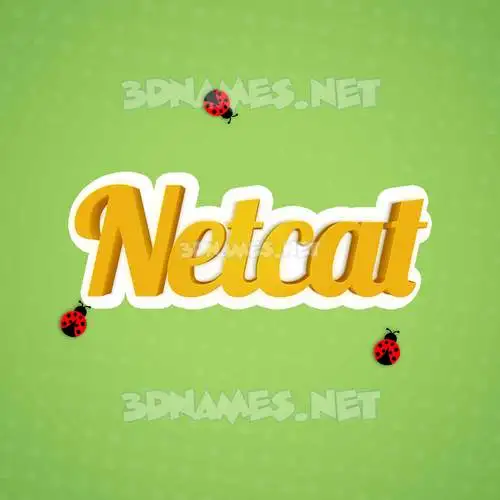 netcat in Ladybugs style - 3D name wallpaper netcat in Ladybugs style - 3D name wallpaper