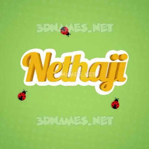 nethaji in Ladybugs style - 3D name wallpaper nethaji in Ladybugs style - 3D name wallpaper