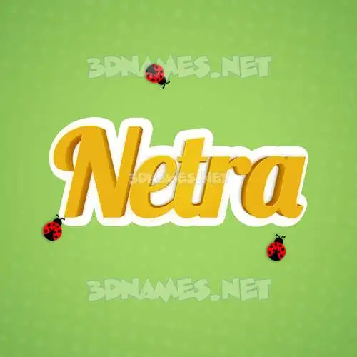 netra in Ladybugs style - 3D name wallpaper netra in Ladybugs style - 3D name wallpaper