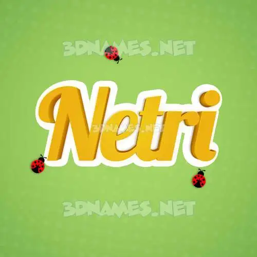 netri in Ladybugs style - 3D name wallpaper netri in Ladybugs style - 3D name wallpaper