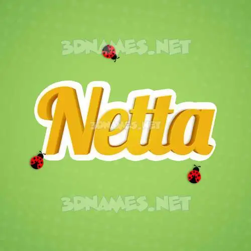 netta in Ladybugs style - 3D name wallpaper