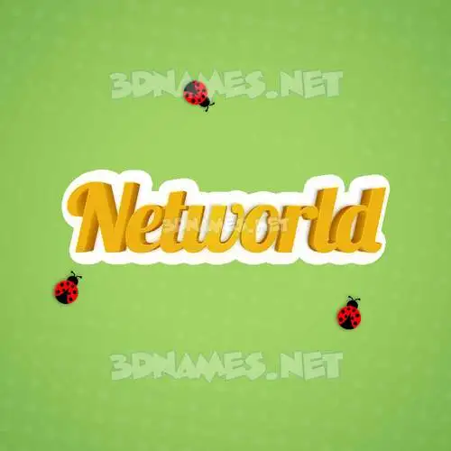 networld in Ladybugs style - 3D name wallpaper networld in Ladybugs style - 3D name wallpaper