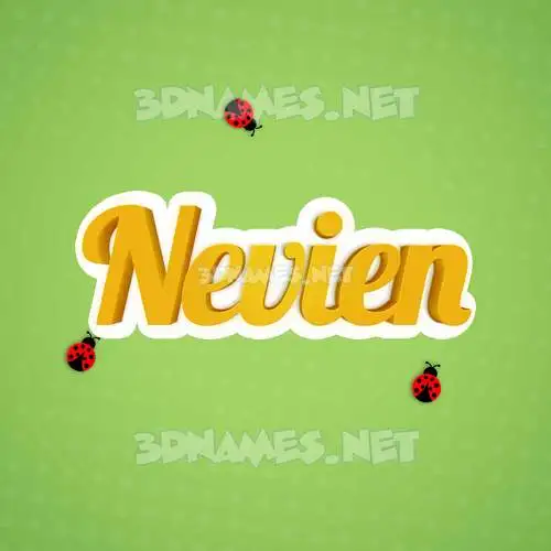 nevien in Ladybugs style - 3D name wallpaper nevien in Ladybugs style - 3D name wallpaper