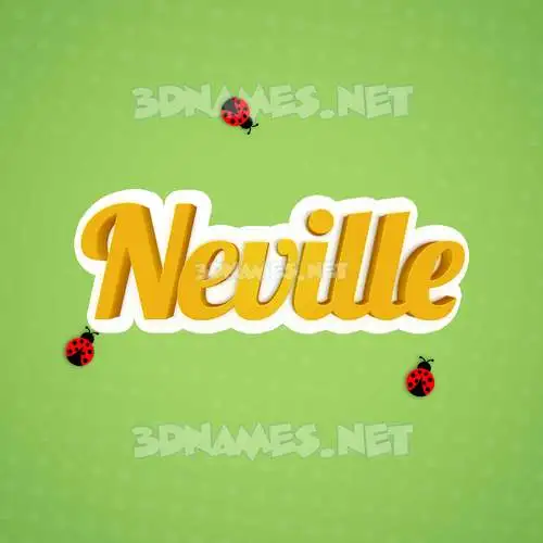 neville in Ladybugs style - 3D name wallpaper neville in Ladybugs style - 3D name wallpaper