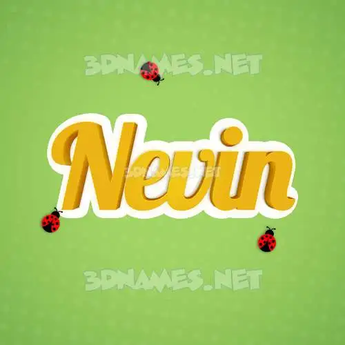 nevin in Ladybugs style - 3D name wallpaper nevin in Ladybugs style - 3D name wallpaper