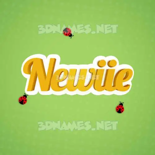 newiie in Ladybugs style - 3D name wallpaper newiie in Ladybugs style - 3D name wallpaper