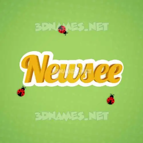 newsee in Ladybugs style - 3D name wallpaper newsee in Ladybugs style - 3D name wallpaper