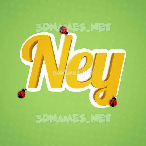 ney in Ladybugs style - 3D name wallpaper ney in Ladybugs style - 3D name wallpaper