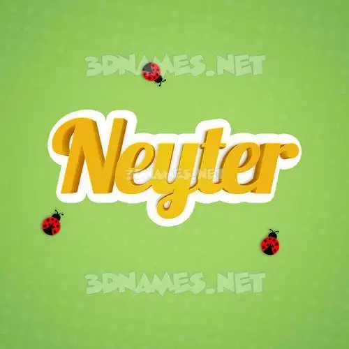 neyter in Ladybugs style - 3D name wallpaper neyter in Ladybugs style - 3D name wallpaper