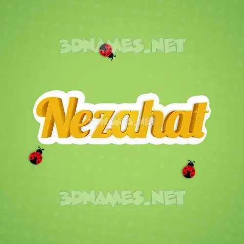 nezahat in Ladybugs style - 3D name wallpaper nezahat in Ladybugs style - 3D name wallpaper