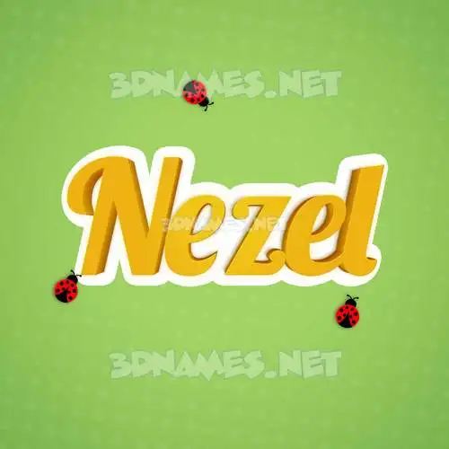 nezel in Ladybugs style - 3D name wallpaper nezel in Ladybugs style - 3D name wallpaper