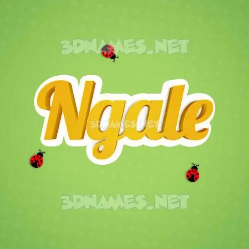ngale in Ladybugs style - 3D name wallpaper ngale in Ladybugs style - 3D name wallpaper