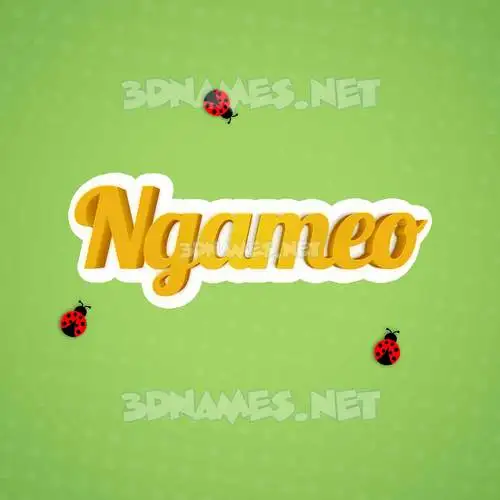ngameo in Ladybugs style - 3D name wallpaper ngameo in Ladybugs style - 3D name wallpaper