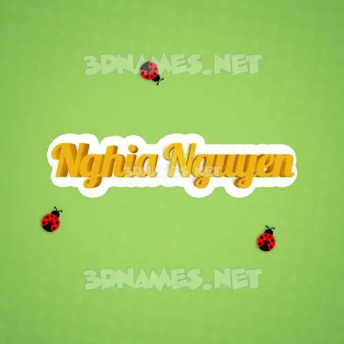 nghia nguyen in Ladybugs style - 3D name wallpaper nghia nguyen in Ladybugs style - 3D name wallpaper