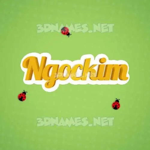 ngockim in Ladybugs style - 3D name wallpaper ngockim in Ladybugs style - 3D name wallpaper