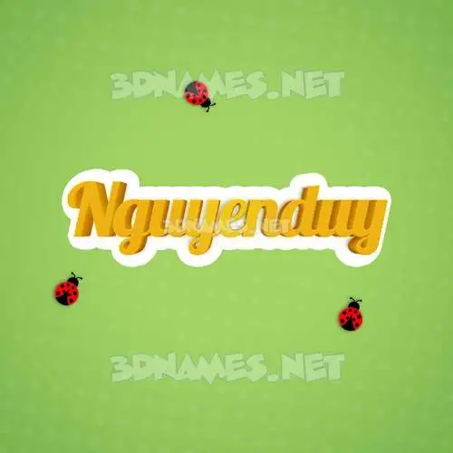 nguyenduy in Ladybugs style - 3D name wallpaper nguyenduy in Ladybugs style - 3D name wallpaper
