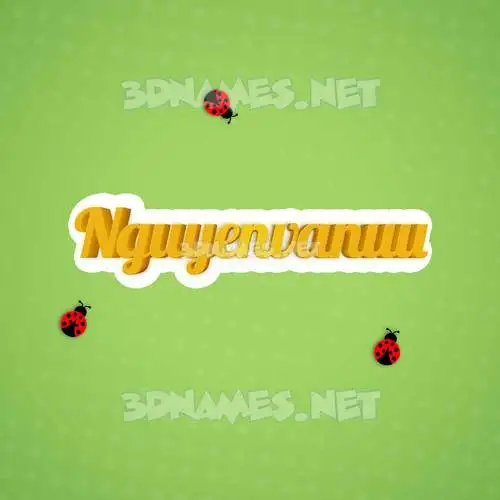 nguyenvanuu in Ladybugs style - 3D name wallpaper nguyenvanuu in Ladybugs style - 3D name wallpaper