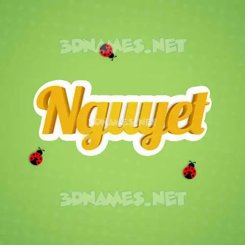 nguyet in Ladybugs style - 3D name wallpaper nguyet in Ladybugs style - 3D name wallpaper