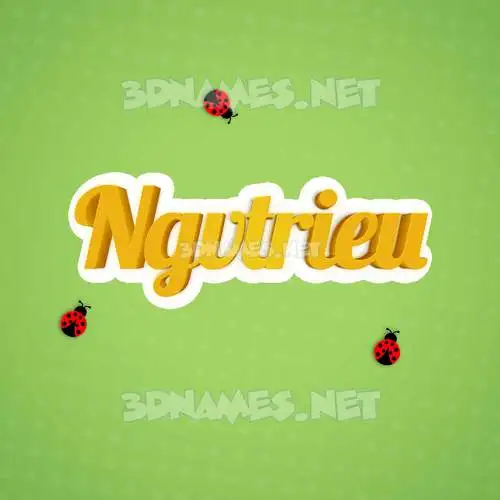 ngvtrieu in Ladybugs style - 3D name wallpaper ngvtrieu in Ladybugs style - 3D name wallpaper