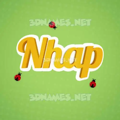 nhap in Ladybugs style - 3D name wallpaper nhap in Ladybugs style - 3D name wallpaper