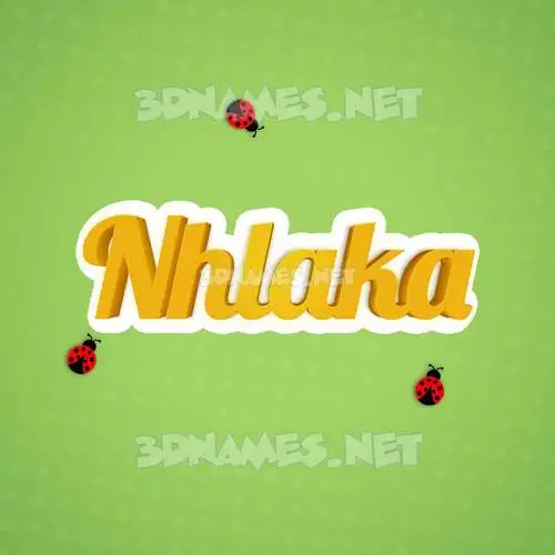 nhlaka in Ladybugs style - 3D name wallpaper nhlaka in Ladybugs style - 3D name wallpaper