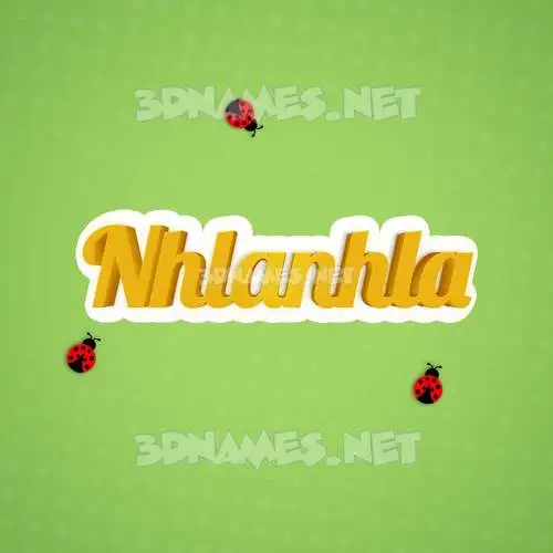 nhlanhla in Ladybugs style - 3D name wallpaper nhlanhla in Ladybugs style - 3D name wallpaper