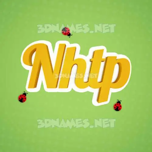 nhtp in Ladybugs style - 3D name wallpaper nhtp in Ladybugs style - 3D name wallpaper
